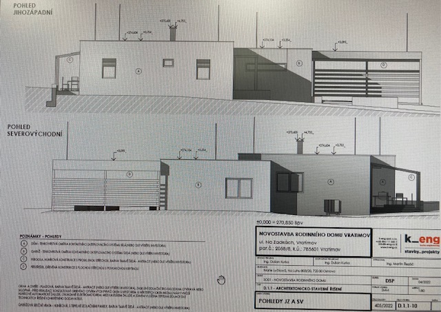 Projektová dokumentace rodinného domu soukromého investora
